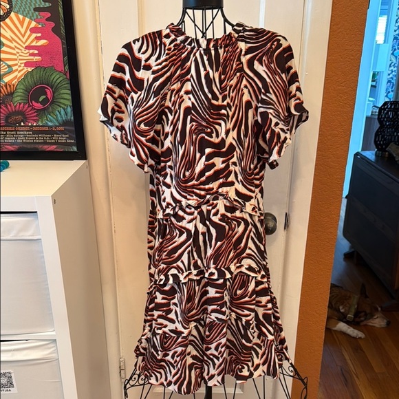 Anthropologie Robin Tiered Mini Dress-Sz S - Picture 2 of 6